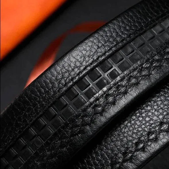 Men's Leather Auto-Buckle Belt