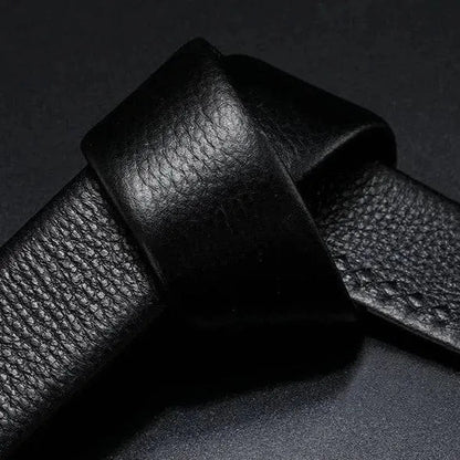 Men's Leather Auto-Buckle Belt